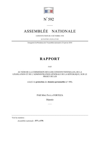 LÉGI
Voir le
A
AU NOM
ISLATION
s numéros :
Assemblée
ASSE
Enregistré
M DE LA CO
N ET DE L’A
relatif à
e nationale
EMBL
CON...