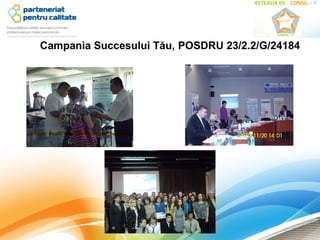 Campania Succesului Tău, POSDRU 23/2.2/G/24184
 