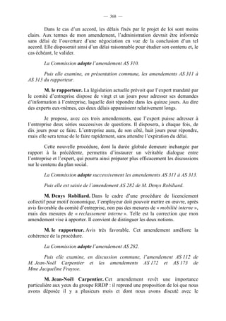 Rapport de la Com. Aff. Soc de l'assemmblée Nationale JM Germain sur l'ANI