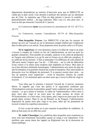 Rapport de la Com. Aff. Soc de l'assemmblée Nationale JM Germain sur l'ANI