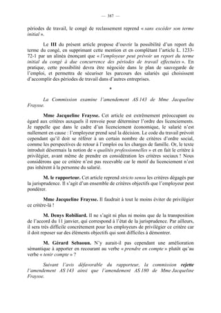 Rapport de la Com. Aff. Soc de l'assemmblée Nationale JM Germain sur l'ANI