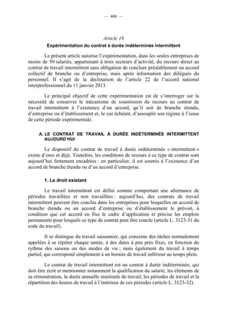 Rapport de la Com. Aff. Soc de l'assemmblée Nationale JM Germain sur l'ANI