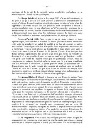 Rapport de la Com. Aff. Soc de l'assemmblée Nationale JM Germain sur l'ANI