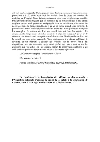 Rapport de la Com. Aff. Soc de l'assemmblée Nationale JM Germain sur l'ANI