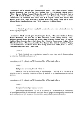 Rapport de la Com. Aff. Soc de l'assemmblée Nationale JM Germain sur l'ANI