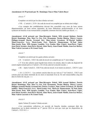 Rapport de la Com. Aff. Soc de l'assemmblée Nationale JM Germain sur l'ANI