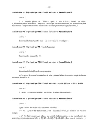 Rapport de la Com. Aff. Soc de l'assemmblée Nationale JM Germain sur l'ANI