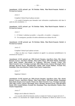 Rapport de la Com. Aff. Soc de l'assemmblée Nationale JM Germain sur l'ANI