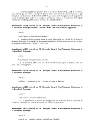 Rapport de la Com. Aff. Soc de l'assemmblée Nationale JM Germain sur l'ANI