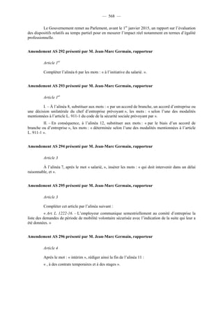 Rapport de la Com. Aff. Soc de l'assemmblée Nationale JM Germain sur l'ANI