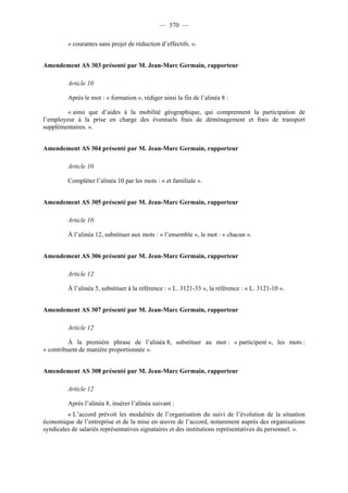 Rapport de la Com. Aff. Soc de l'assemmblée Nationale JM Germain sur l'ANI