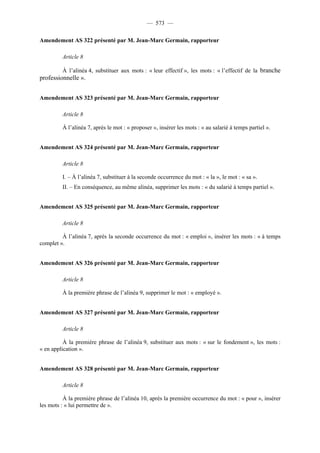 Rapport de la Com. Aff. Soc de l'assemmblée Nationale JM Germain sur l'ANI