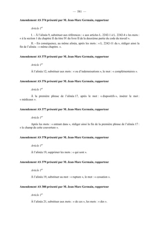 Rapport de la Com. Aff. Soc de l'assemmblée Nationale JM Germain sur l'ANI
