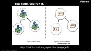 © 2016 NTT DOCOMO, INC. All Rights Reserved. 6
https://viethip.com/category/architecture/page/2/
You build, you run it.
 