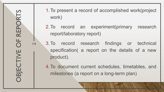 Comprehensive Guide to Types, Objectives, and Structures of Reports in ...