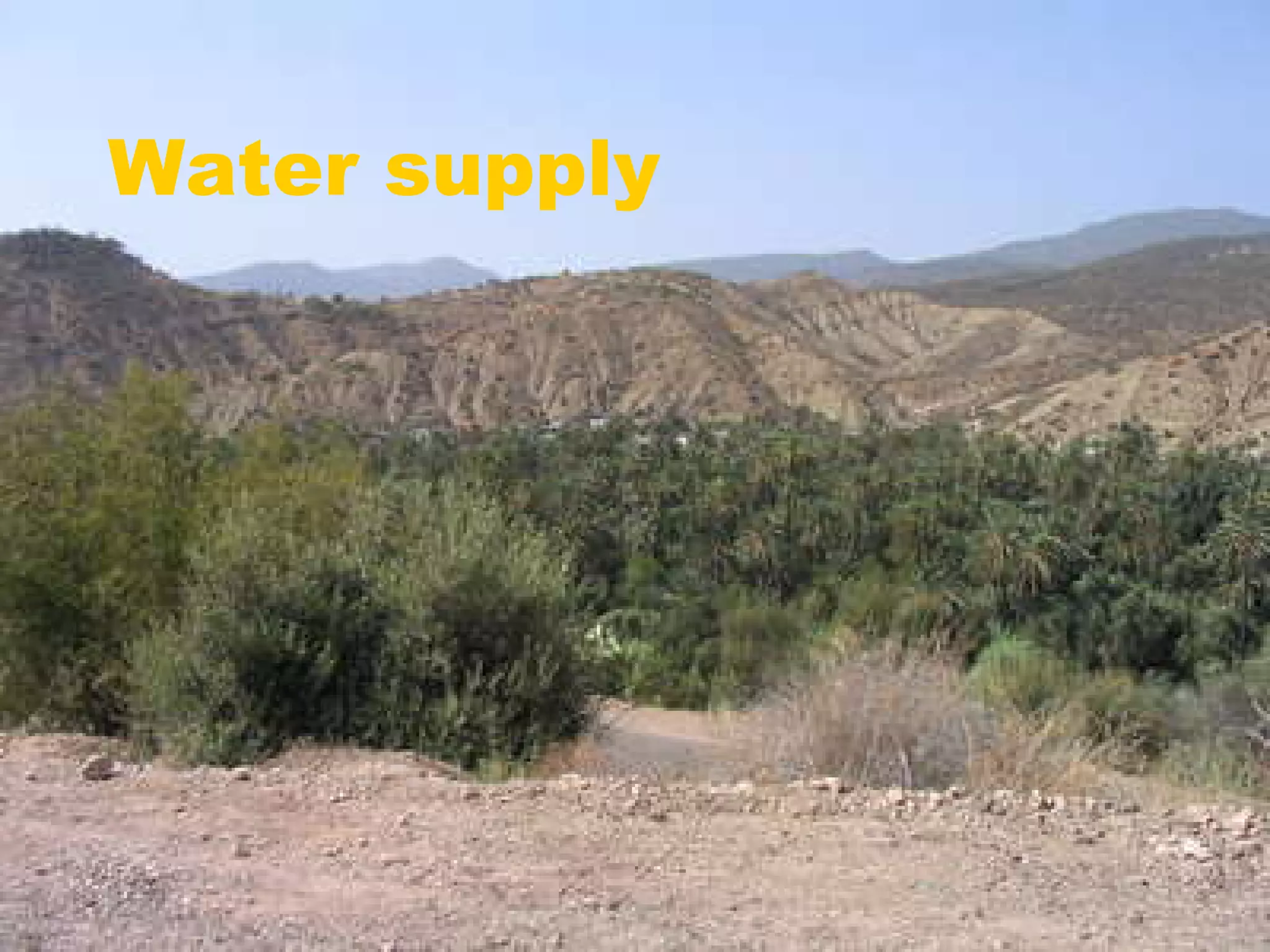 Water supply