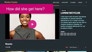 Brightcove Inc. 5
How did she get here?
 