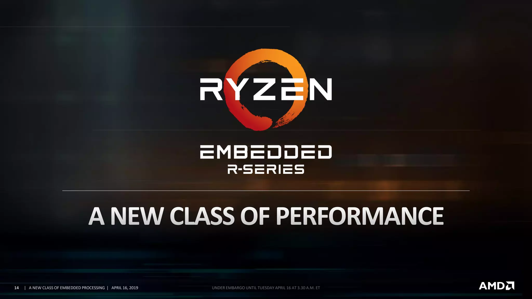 14 | A NEW CLASS OF EMBEDDED PROCESSING | APRIL 16, 2019 UNDER EMBARGO UNTIL TUESDAY APRIL 16 AT 3.30 A.M. ET14
 