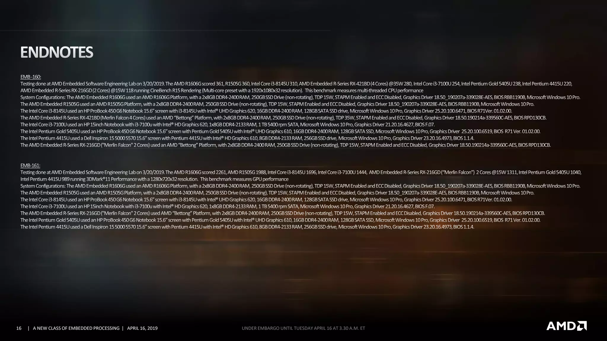 16 | A NEW CLASS OF EMBEDDED PROCESSING | APRIL 16, 2019 UNDER EMBARGO UNTIL TUESDAY APRIL 16 AT 3.30 A.M. ET
 