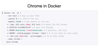 Chrome in Docker
 