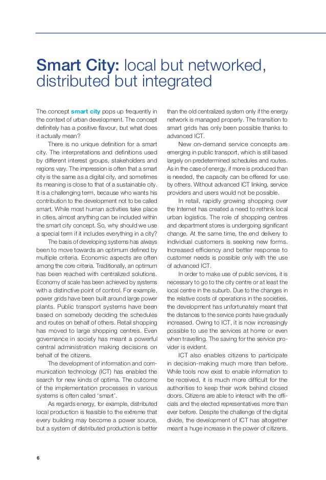 Smart City Research Highlights Smart City Research Highlights