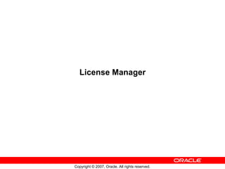 License Manager 