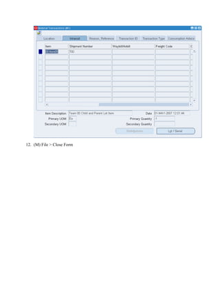 12. (M) File > Close Form
 