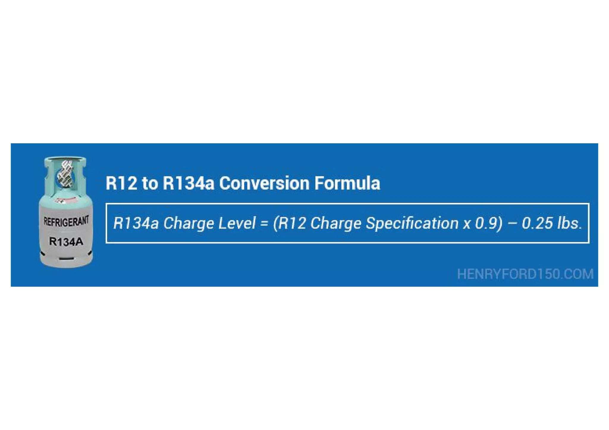 R12 to R134a conversion