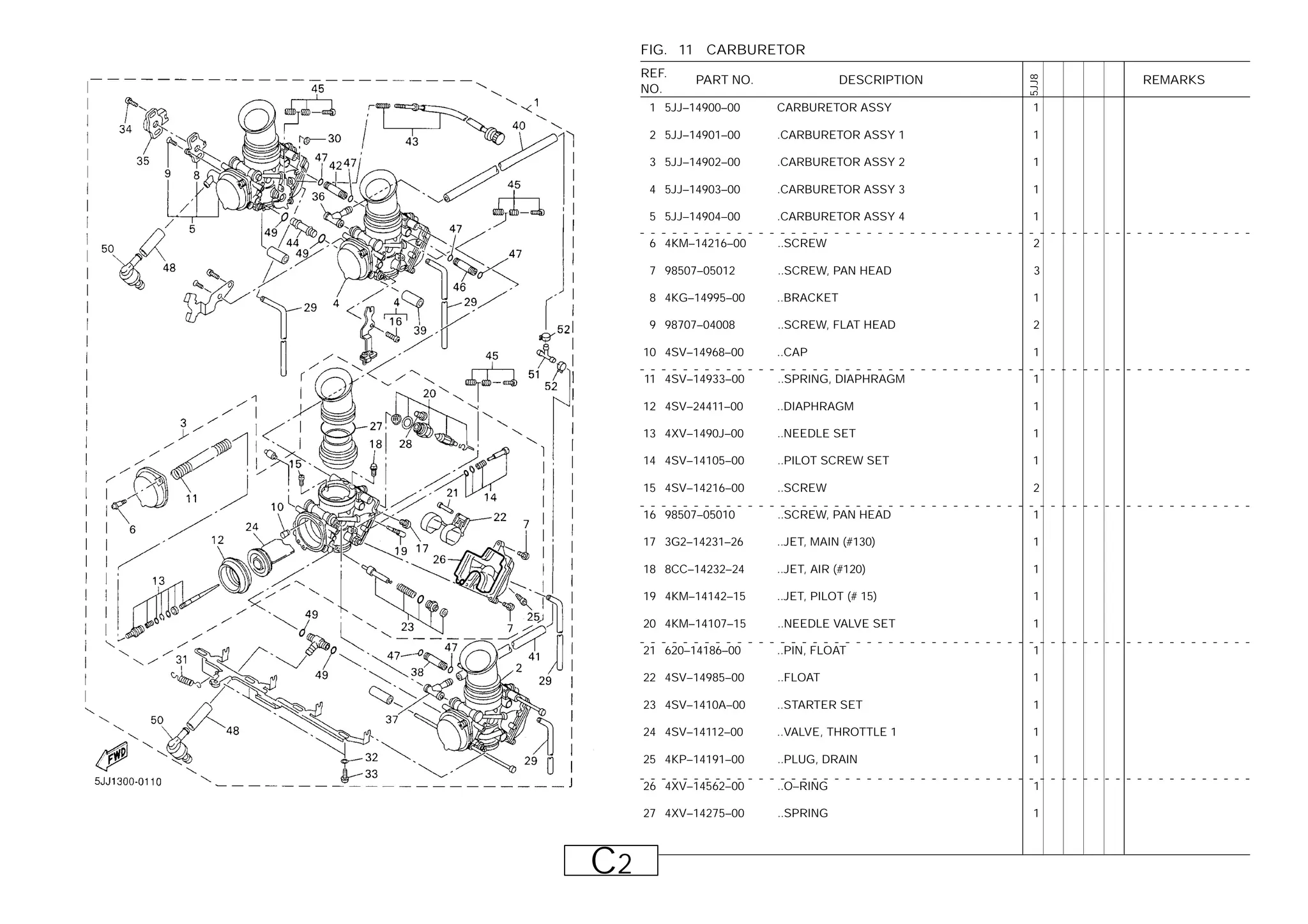yamaha R1 2001 parts manual .pdf