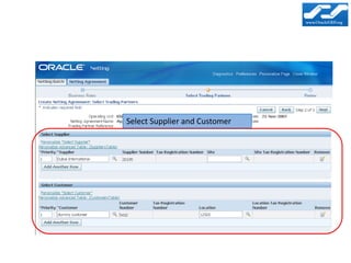 Select Supplier and Customer
 