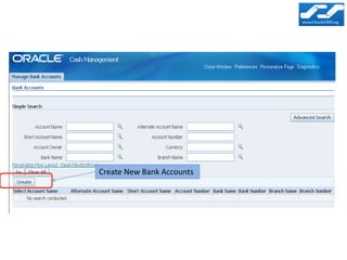 Create New Bank Accounts
 