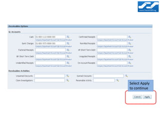 Select Apply
to continue
 