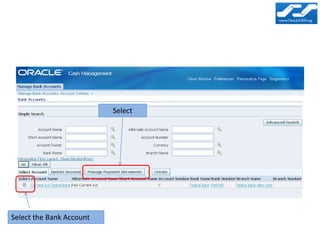 Select




Select the Bank Account
 