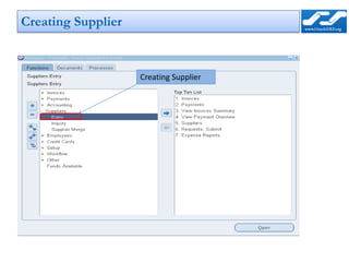 Creating Supplier


                    Creating Supplier
 