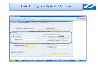 Late Charges – System Options
 