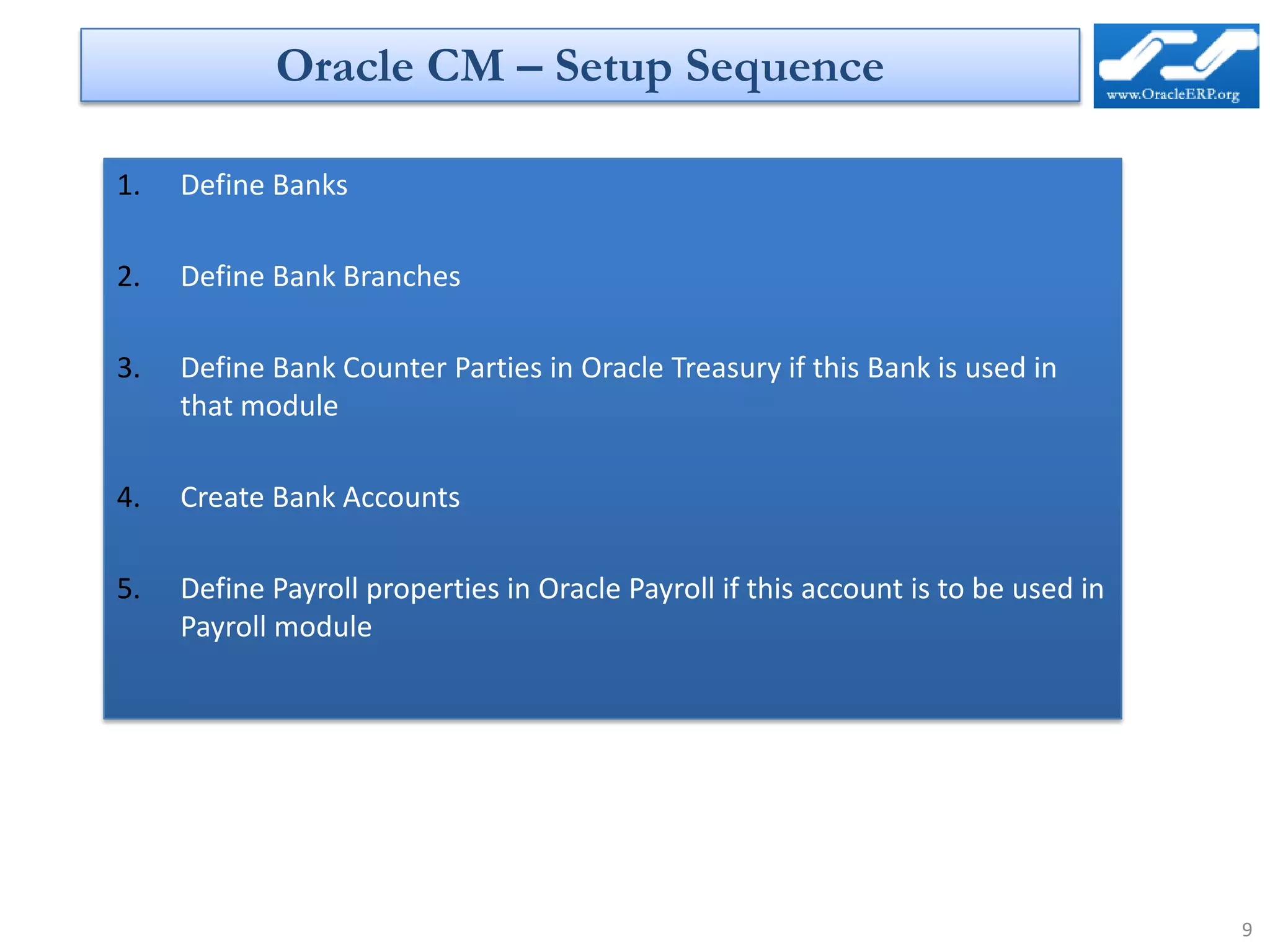 Oracle R12 Cash Management New Features | PDF