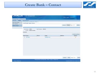 Create Bank – Contact




                        12
 