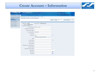 Create Account – Information




                               17
 