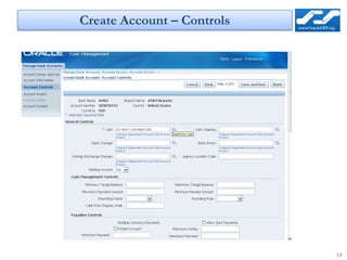 Create Account – Controls




                            18
 