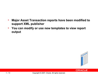 R12 fixed assets new features | PPT