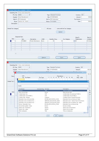GreenChain Software Solutions Pvt Ltd Page 57 of 77
 