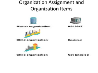 Organization Assignment and
Organization Items

 
