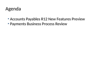 R12 Oracle Accounts Payables Users Guide | PPTX