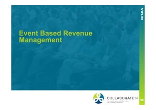 Event Based Revenue
Management
 