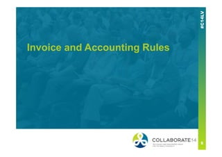 Invoice and Accounting Rules
 