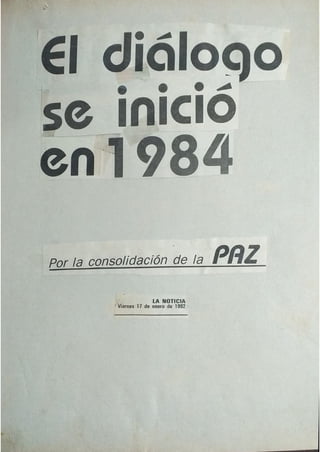 R1311 Recopilación de artículos sobre el diálogo en 1984  138p