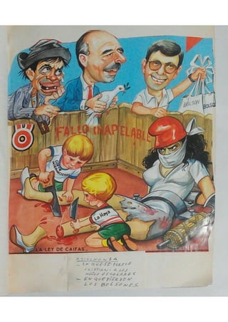 R170 Recortes de periódicos sobre la política en dibujos animados  98p