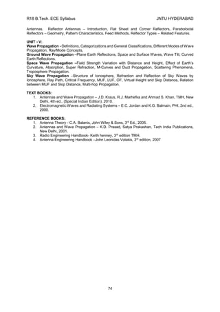 R18 b.tech 3 2 ece syllabus | PDF | Physics | Science