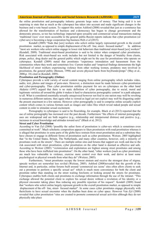 A Criminological Exploration of Cyber Prostitution within the South