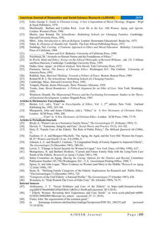The Concept of Ethics of Care for the Elderly and Its Perspectives | PDF